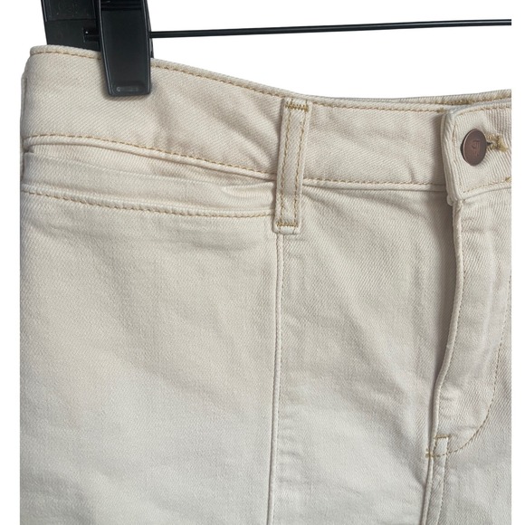 PILCRO Anthropologie Seamed Wide Leg Jeans Cream Size 30 NWOT - Picture 10 of 10